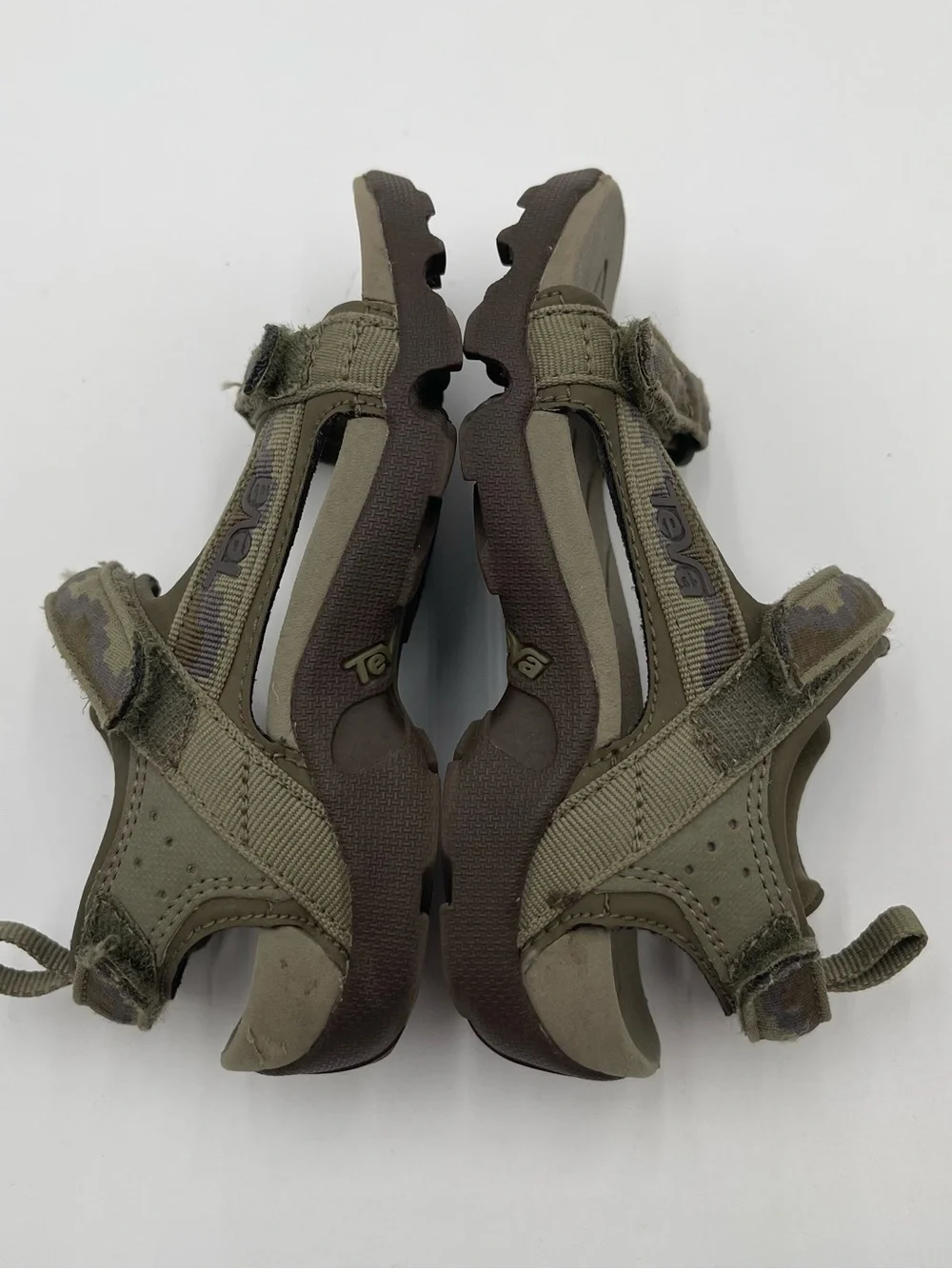 Teva Tanza Camouflage Nature Hiking Sandals Kids Unisex Size 12 Summer